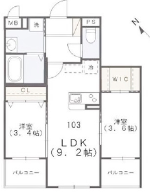 物件○○の間取り図