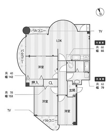 物件○○の間取り図