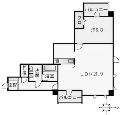 物件○○の間取り図