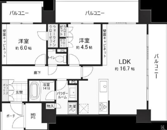 物件○○の間取り図