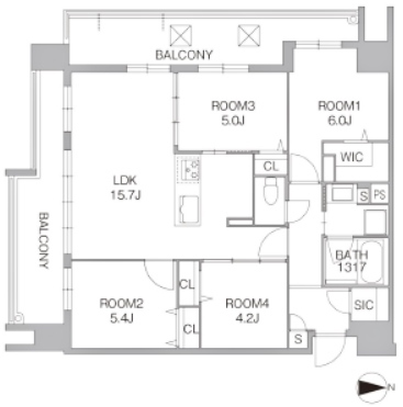 物件○○の間取り図