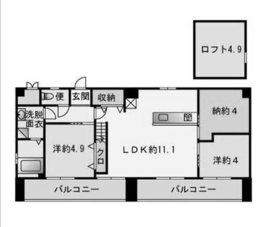 物件○○の間取り図