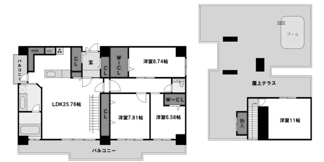 物件○○の間取り図