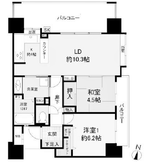 物件○○の間取り図