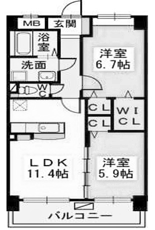 物件○○の間取り図