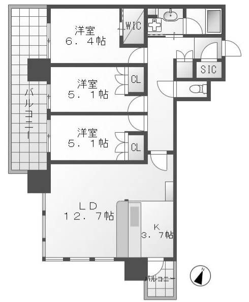 物件○○の間取り図