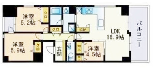 物件○○の間取り図