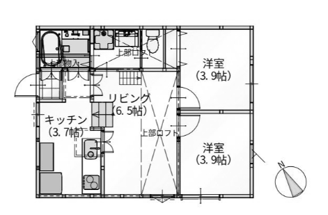 物件○○の間取り図