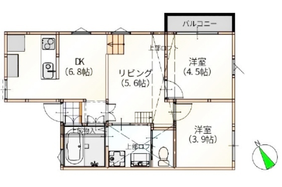 物件○○の間取り図