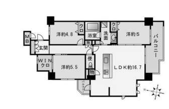 物件○○の間取り図