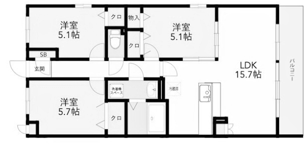 物件○○の間取り図