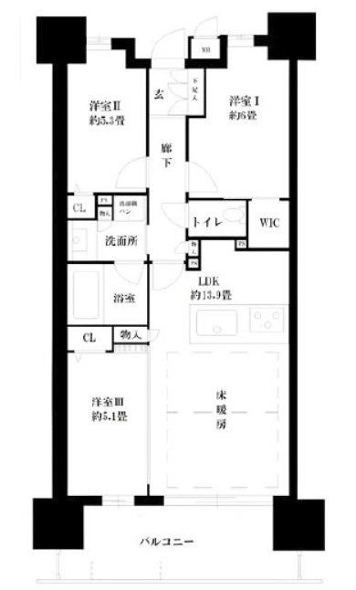 物件○○の間取り図