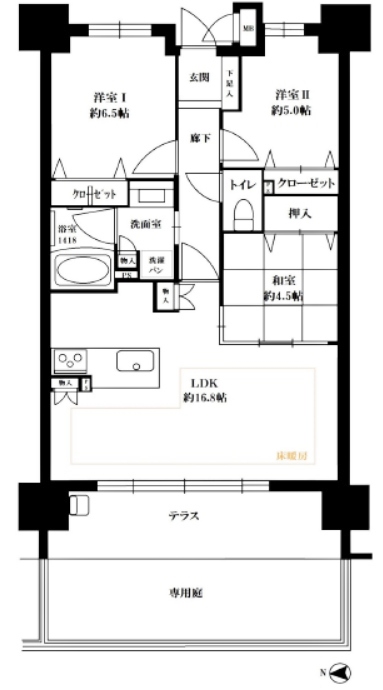 物件○○の間取り図