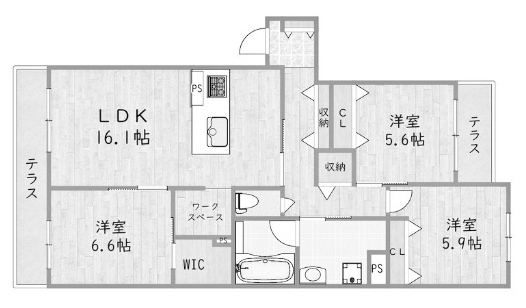 物件○○の間取り図