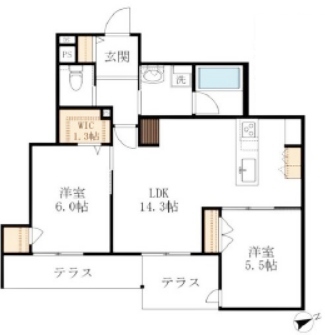 物件○○の間取り図