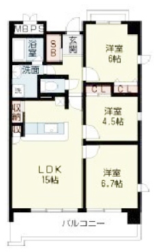 物件○○の間取り図