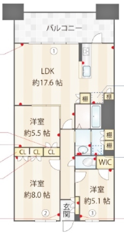 物件○○の間取り図
