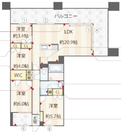 物件○○の間取り図