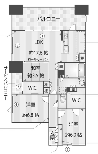 物件○○の間取り図