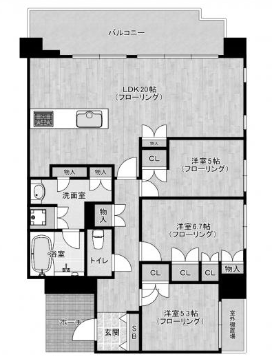 物件○○の間取り図