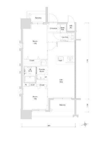 物件○○の間取り図