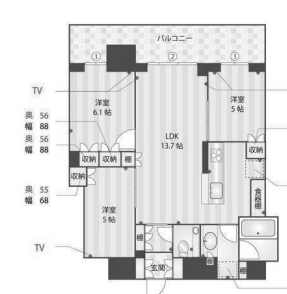 物件○○の間取り図
