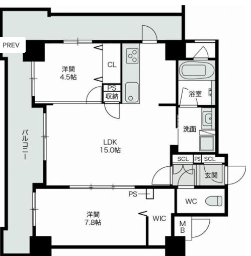 物件○○の間取り図