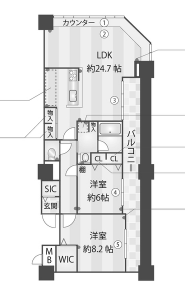 物件○○の間取り図