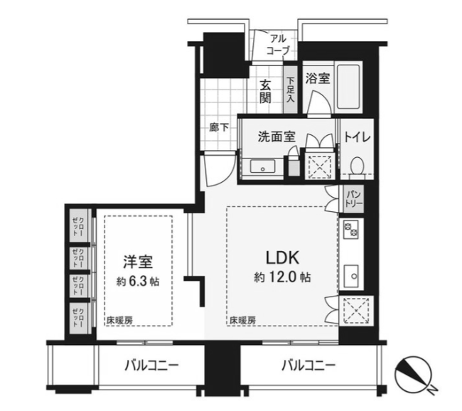 物件○○の間取り図