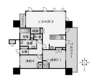 物件○○の間取り図