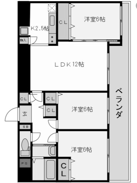 物件○○の間取り図