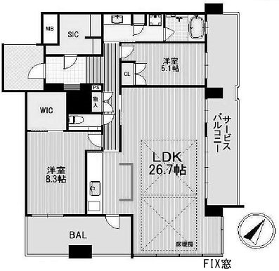 物件○○の間取り図