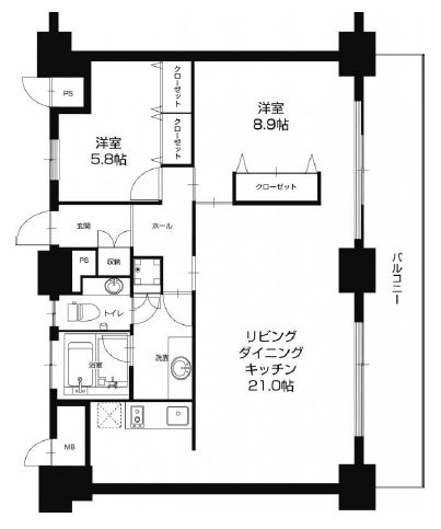 物件○○の間取り図