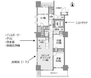 物件○○の間取り図