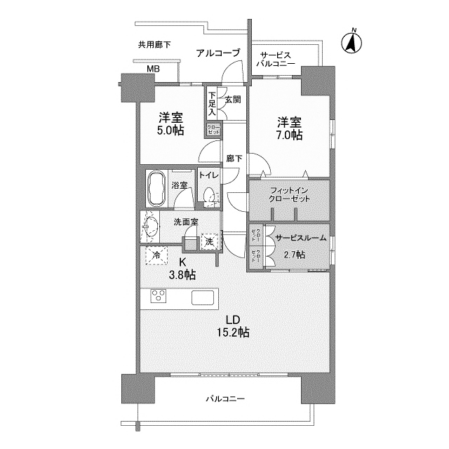 物件○○の間取り図