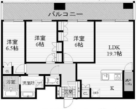 物件○○の間取り図