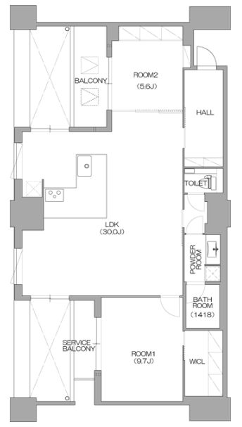 物件○○の間取り図