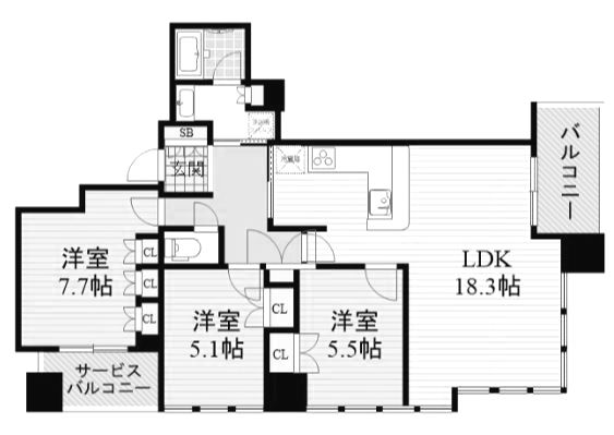 物件○○の間取り図