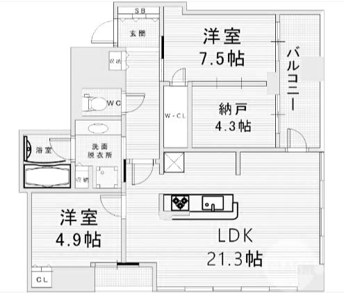 物件○○の間取り図