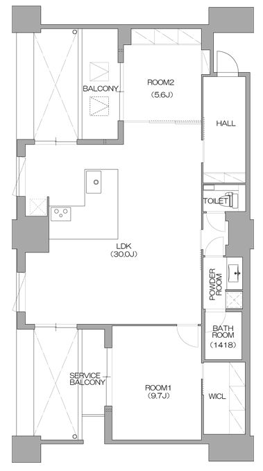 物件○○の間取り図