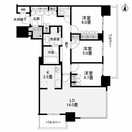 物件○○の間取り図