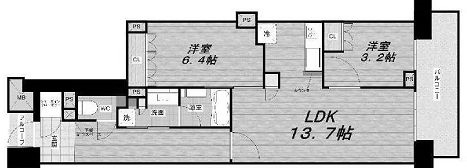 物件○○の間取り図