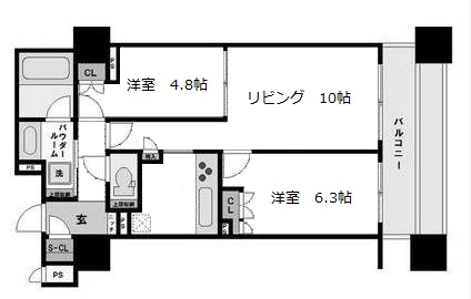 物件○○の間取り図