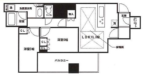 物件○○の間取り図