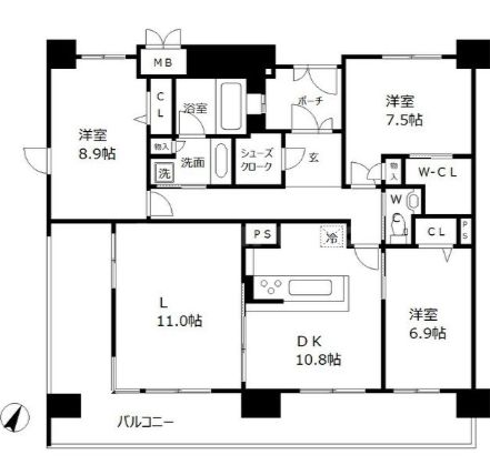 物件○○の間取り図