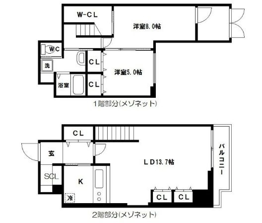 物件○○の間取り図