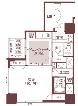 物件○○の間取り図