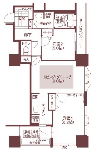 物件○○の間取り図