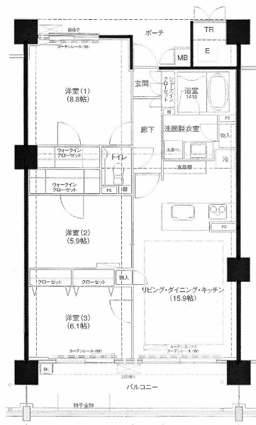 物件○○の間取り図