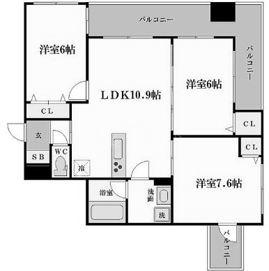 物件○○の間取り図